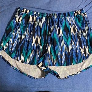 Old Navy Blue Printed Gym Shorts